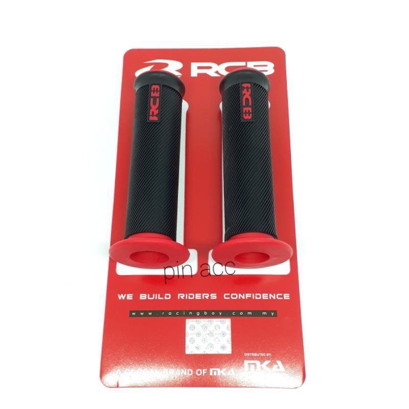 hangrip RCB model HG66 bulu warna merah biru abu2 universal semua motor bisa pasang ORI RCB HG66