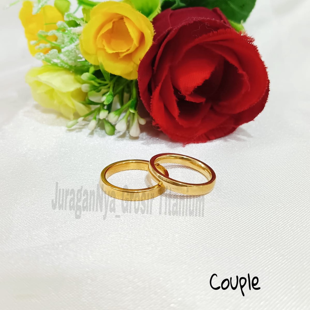 CINCIN Titanium PART 2 COUPLE/PASANGAN  perhiasan fashion Korea anti karat&amp;anti luntur