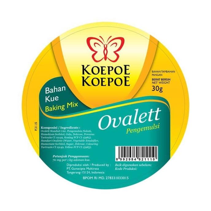 

koepoe Koepoe Ovalett / Bahan Kue Ovalet / Pengemulsi / Baking Mix 35g