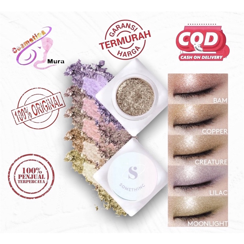 slide untuk warna - somethinc glitter eyeshadow || somethinc surreal star loose pigment || eyeshadow glitter pigment somethinc || eyeshadow pigment