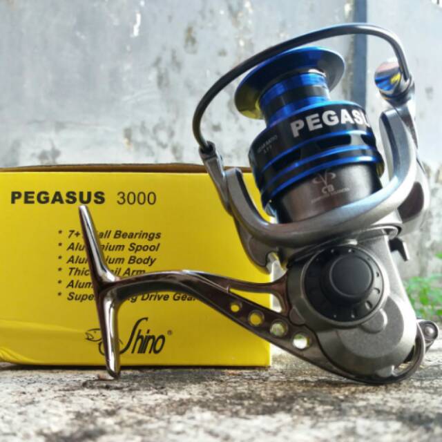 Reel Pancing Shino Pegasus 1000 3000 5000 8 BB Aluminium Body