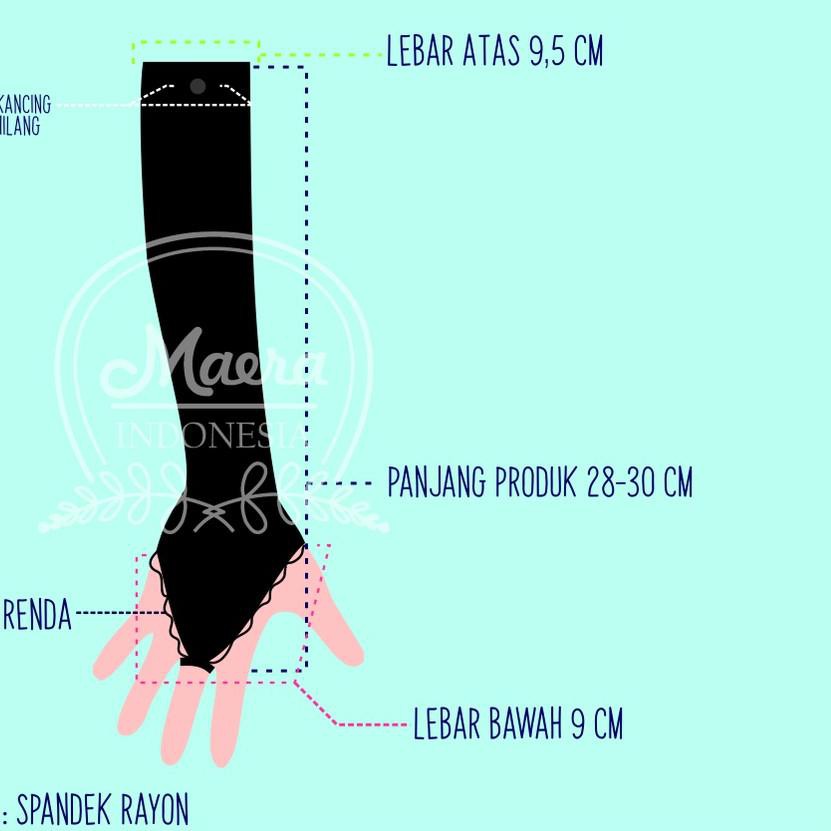 Best Seller (rsq-234) BISA COD MAIKA MANSET Rayon Cincin Renda / Handsock Rayon Cincin Renda