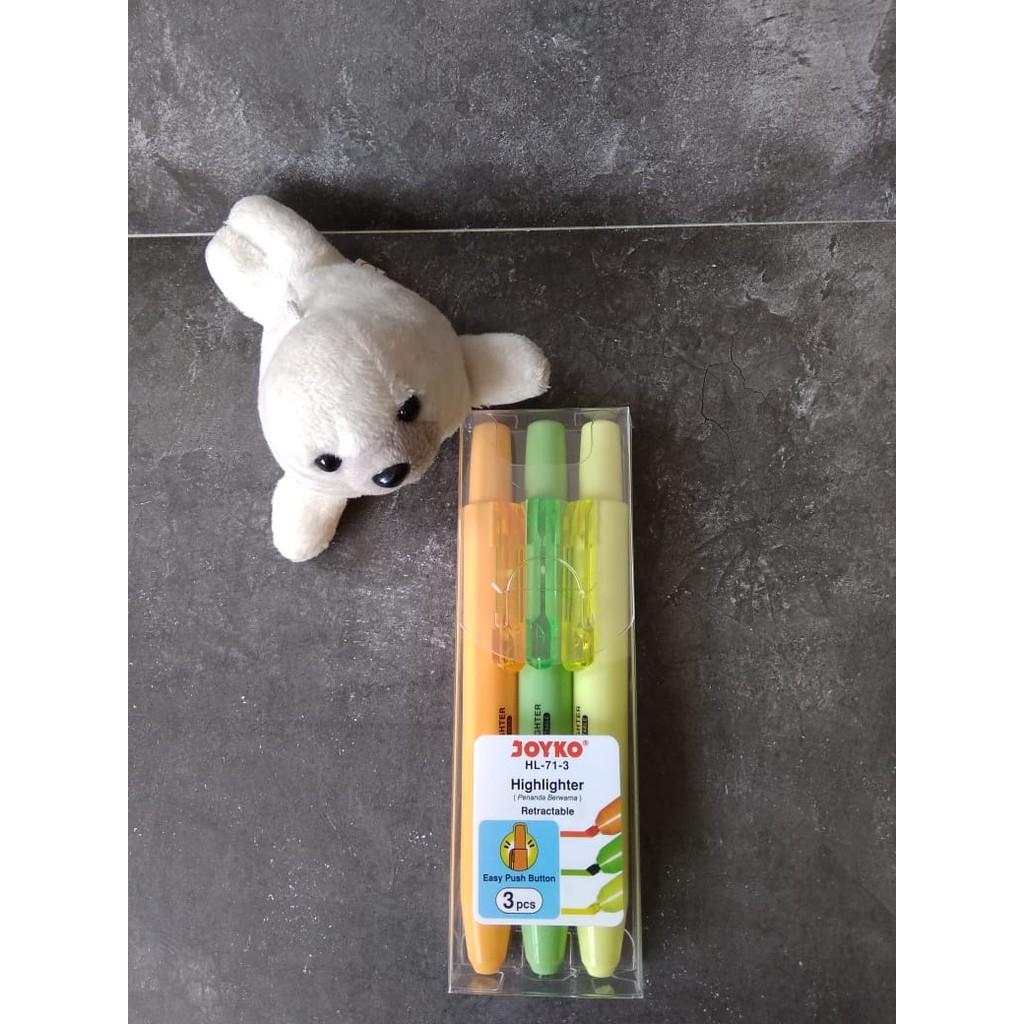 

Highlighter / Penanda JOYKO HL-71-3 1 Set 3 Pcs Warna