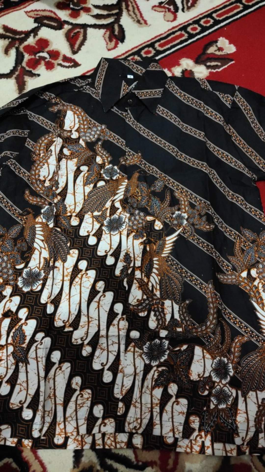 Size M L Xl Xxl Xxxl Bswart Batik Hrb026 Kenongo Hem Pendek Padi Pekalongan M L Xl Batik