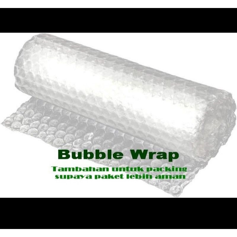 

bubbwrap untuk tambahan packing