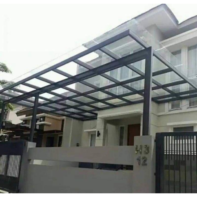 Jual ATAP KANOPI KACA TEMPERED / ATAP CARPORT / SUNROOF / SOLAR FLAT