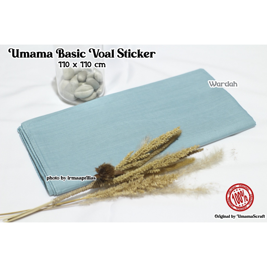 Hijab Basic Voal Umama Jilbab Segi Empat Polos Umama Kerudung Polos Segi Empat Part 2-WARDAH