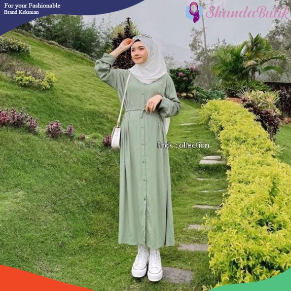 MIDI SEO DRESS RAYON BUSUI FRIENDLY LD 110 /MASITA MIDI CRINGKLE /GAMIS CRINGCLE