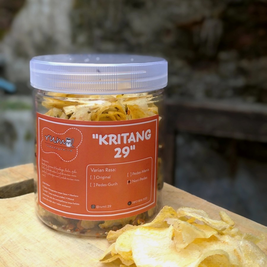 

KRITANG 29 SMALL SIZE KERIPIK KENTANG made by order