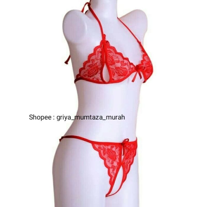 Bra Set G String Seksi / Lingerie Seksi Satu Set / Bisa COD / Lingerie Bra Set / Set G String / G String Open / Set Lingerie Seksi / Baju Dinas / Lingerie Dinas Malam / G String Jumbo / G String Seksi/ Seserahan Mahar / Set G String Seksi-2