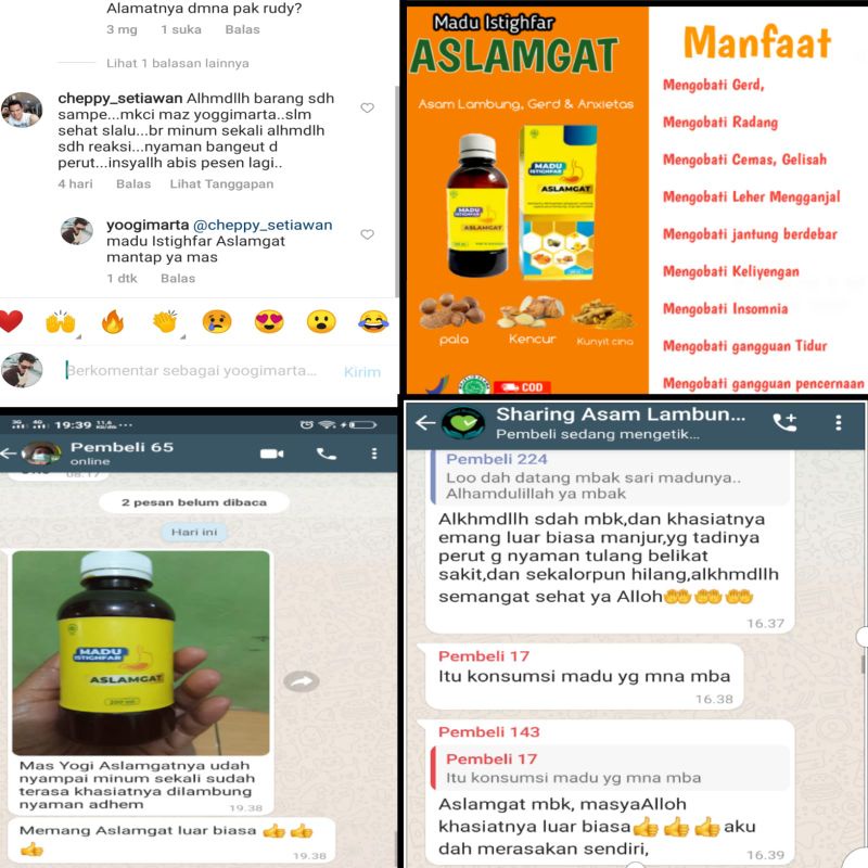 Madu ISTIGHFAR ASLAMGAT (reseller resmi Yogi Pradana)