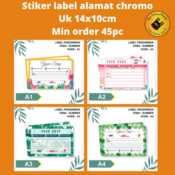 &lt;Free Desain&gt; Stiker Label Alamat pengiriman ukuran besar | Sticker | stiker | label