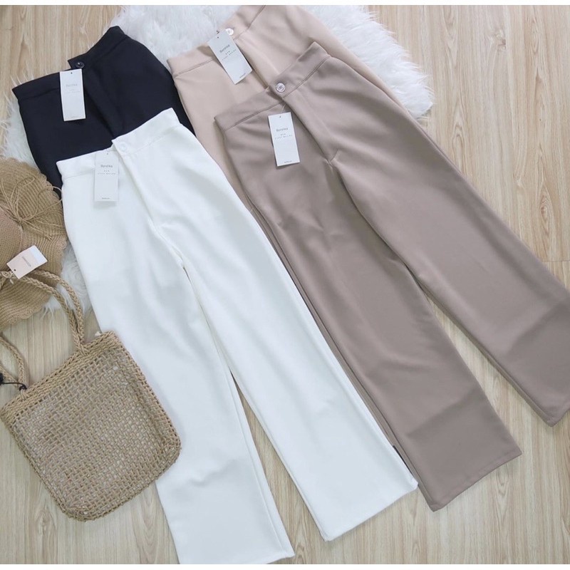 BEFAST - ZFF OOTD Celana Kulot MELVA / Ramone Cullote Pant / Celana Kulot Terlaris / Pakaian Wanita Casual / Celana Panjang Polos Formal / Kulot Kekinian Remaja Wanita ABG / Fashion Wanita Modis / Outfit Kerja / Termurah