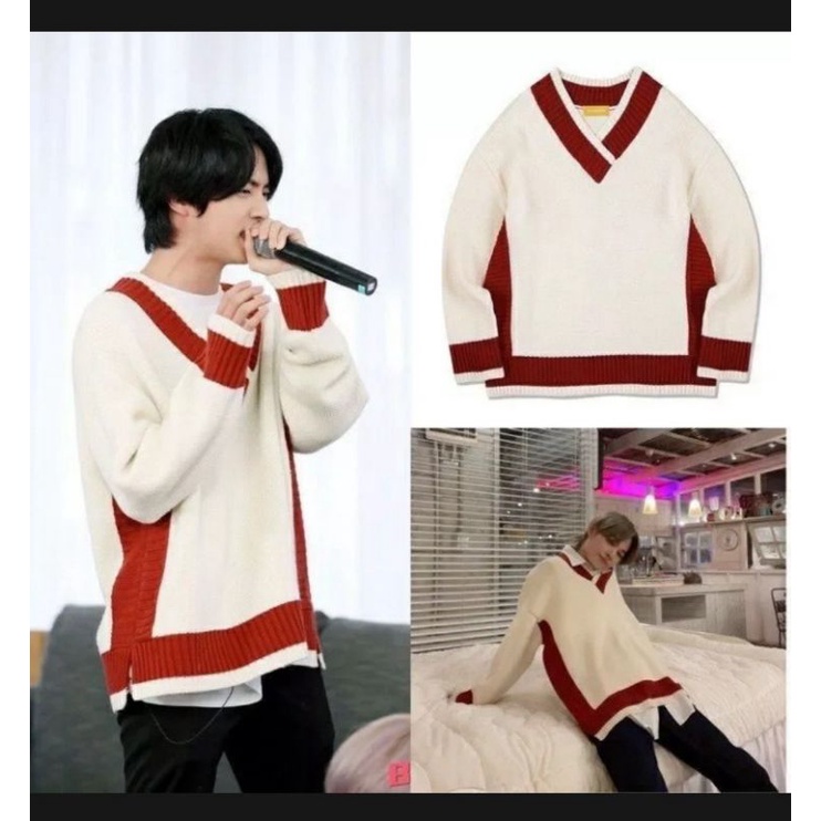 SWEATER RAJUT PREMIUM BTS/JIN MAIN BOOTH L OVERSIZE STORE09