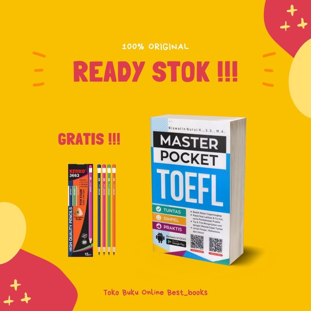 BUKU MASTER POCKET TOEFL / BUKU POCKET TOEFL