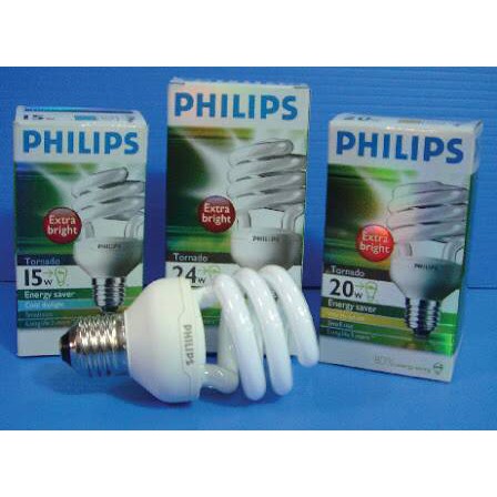 Philips Lampu Tornado Spiral Ulir 24 Watt 24W 24 W 24Watt Putih