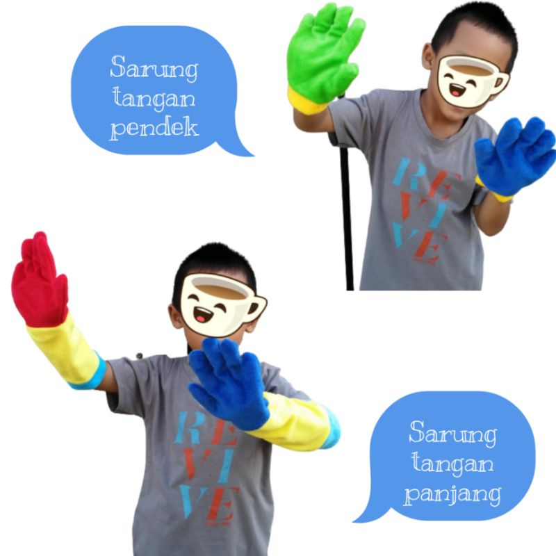 Grab Pack Poppy Playtime Player Huggy Wuggy Electrical Cosplay | Bantal Leher Sarung Tangan Anak | M