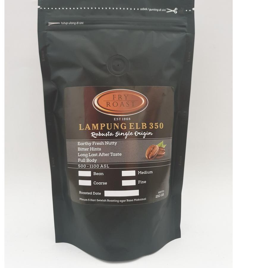 

Termurah KOPI ROBUSTA LAMPUNG ELB-350 250 GRAM (BIJI/BUBUK) ♦♥