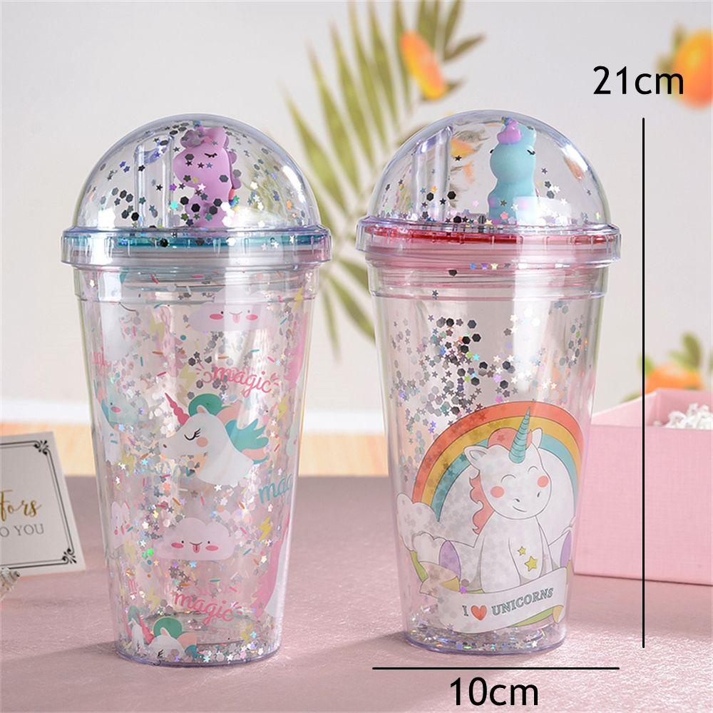 Suyo Botol Minum 450ml Portable Reusable Motif Unicorn Untuk Hadiah