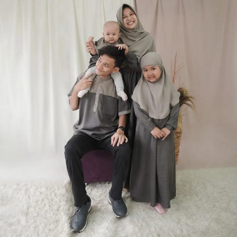 SET FAMILY RANA by Hijab Alila Gamis Rana dan Koko Royal Untuk Lebaran 2022