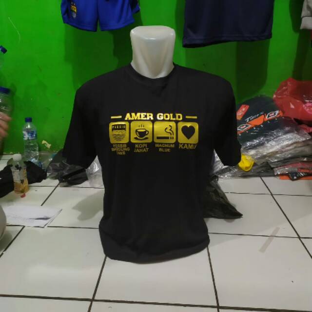 KSK Kaos persib bandung amer gold baju kaos murah TERLARIS