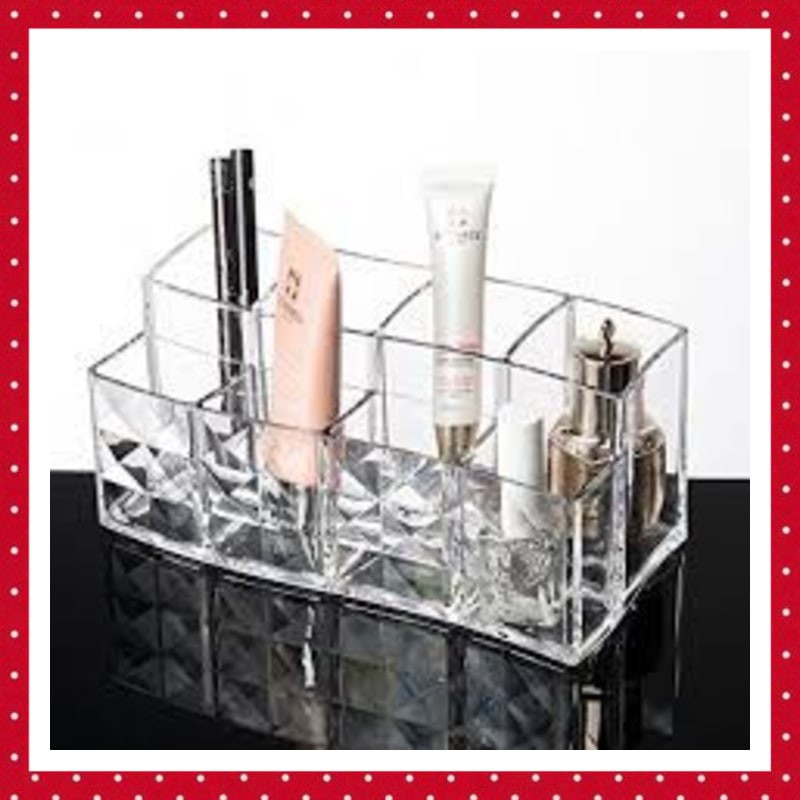 TEMPAT MAKE UP AKRILIK RAK MAKE UP SUSUN KOTAK MAKEUP ACRYLIC MAKE UP ORGANIZER Y1037 KECANTIKAN