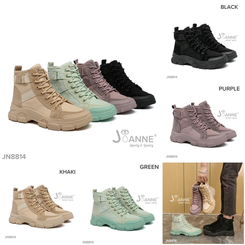 SEPATU JOANNE Boots Sneakers Shoes #JN8814 ORIGINAL BRAND Quality IMPORT