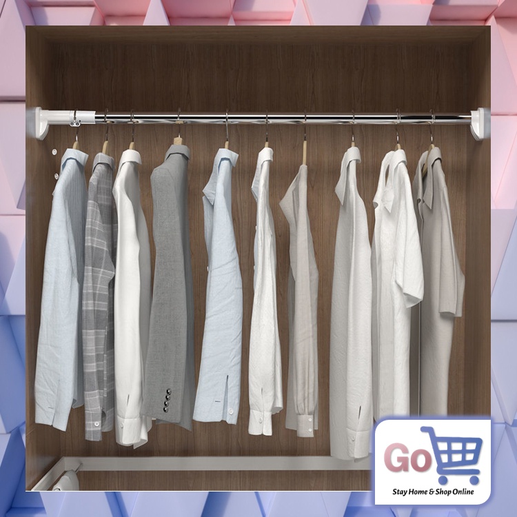 Tiang Gantungan Baju / Tiang Gantungan Flexible / Tiang Jemuran Baju Estetik