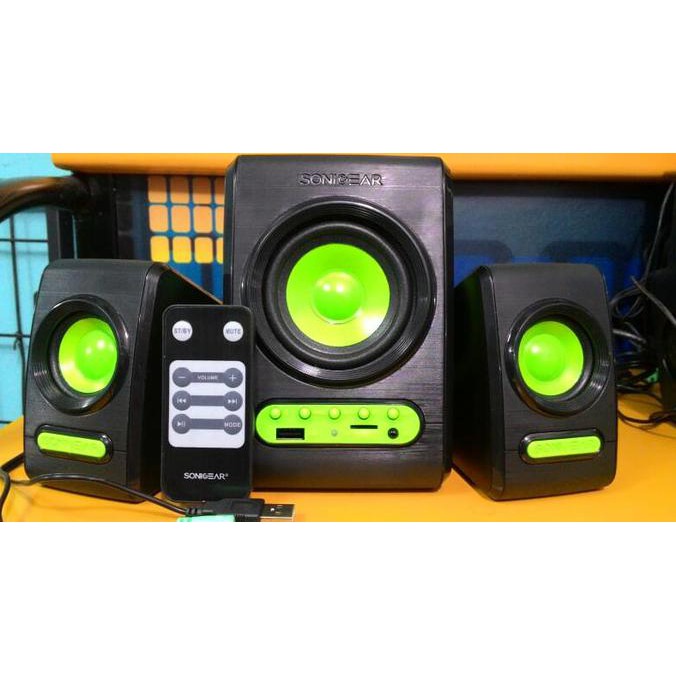 GRATIS ONGKIR SONIC GEAR QUATRO V - SPEAKER + FM RADIO, USB & MICRO SD + REMOTE TERLARIS