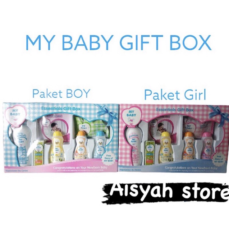 1 SET BOX_ MY BABY GIFT BOX/ paket perawatan kulit bayi/ paket bedak bayi/ paket baby oil Zwitsal