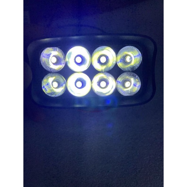 lampu tembak sorot mobil motor 12 volt 8 led 12 led 16 led