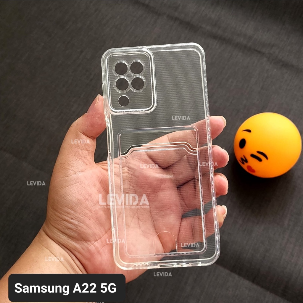 Samsung A22 5G  Samsung A32 5G Clear Card Slot Kartu Bening Case Samsung A22 5G  Samsung A32 5G