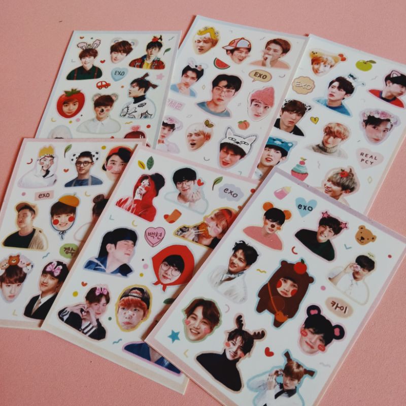 

Sticker EXO Cutting Aestetic Tinggal Tempe Ukuran Mini BY Okashi Store