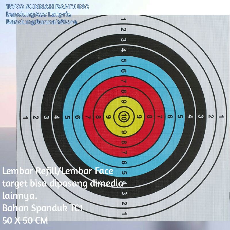 Lembar Face Target sasaran target panahan | Shopee Indonesia