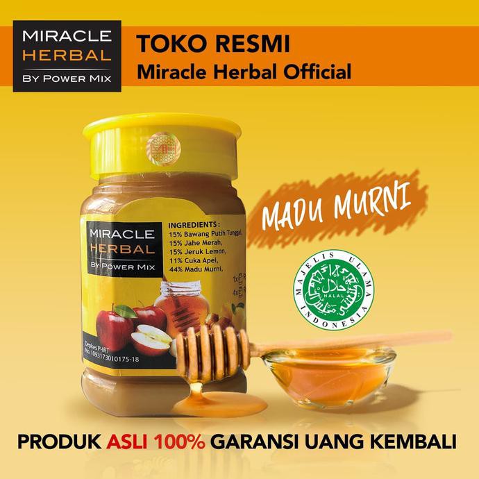 

MIRACLE HERBAL 400ML MADU MURNI