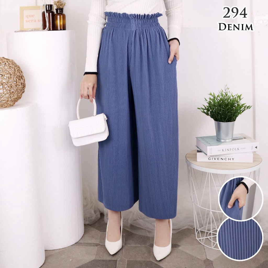 KULOT BASIC 294 PLISKET LIDI PLEATS PANT KULOT PLISKET