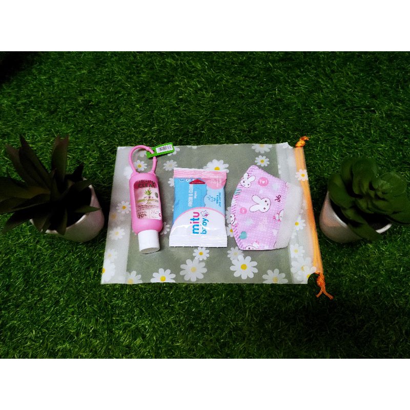 Hand sanitizer ++, paket prokes anak