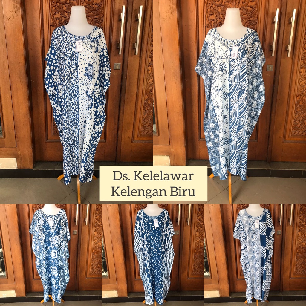 Daster Wanita Terbaru Kalong Lowo Kelelawar Jumbo Kotak Batik Radian