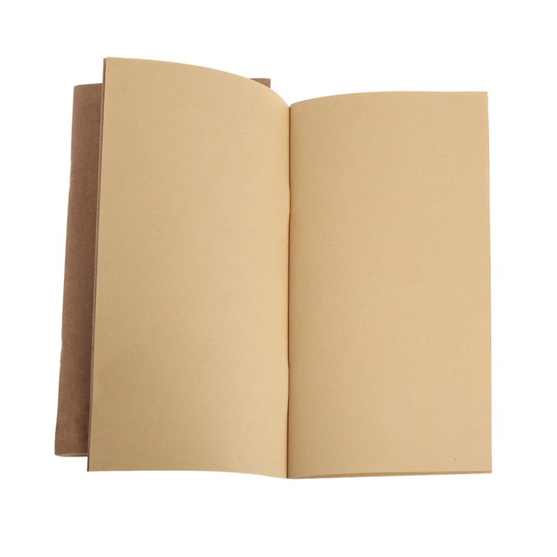 Mary Kraft Paper Notebook Buku Akun Dot Jurnal Diary Memo Blank Halaman Alat Tulis