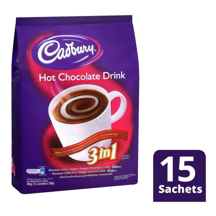 

Cadbury Hot Chocolate Drink 3 In 1 450G