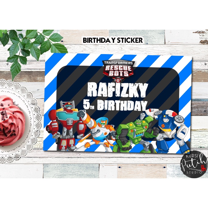 

sticker size 10x6 cm tema transformers robot