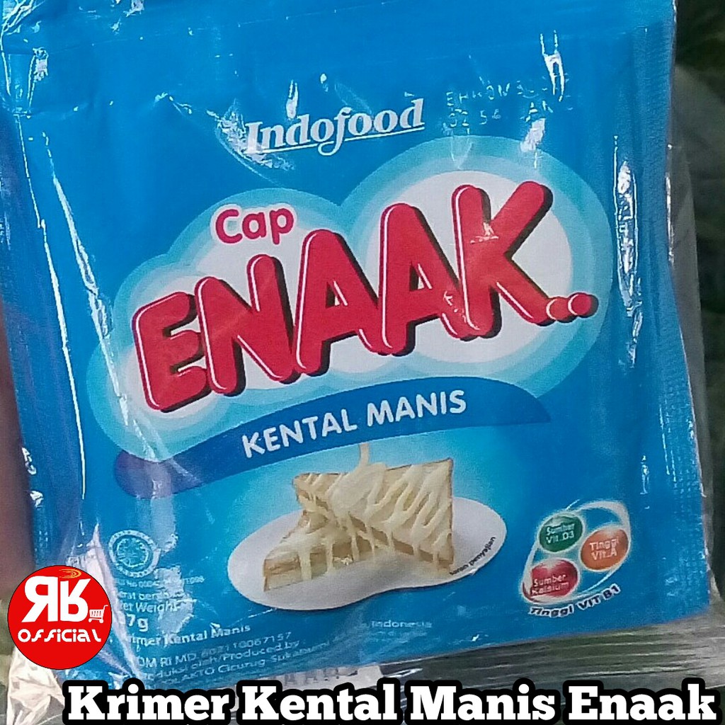 

Creamer Kental Manis Krimer Cap Enaak Putih Sachet 1Pack isi 6 Sachet Rasa Coklat