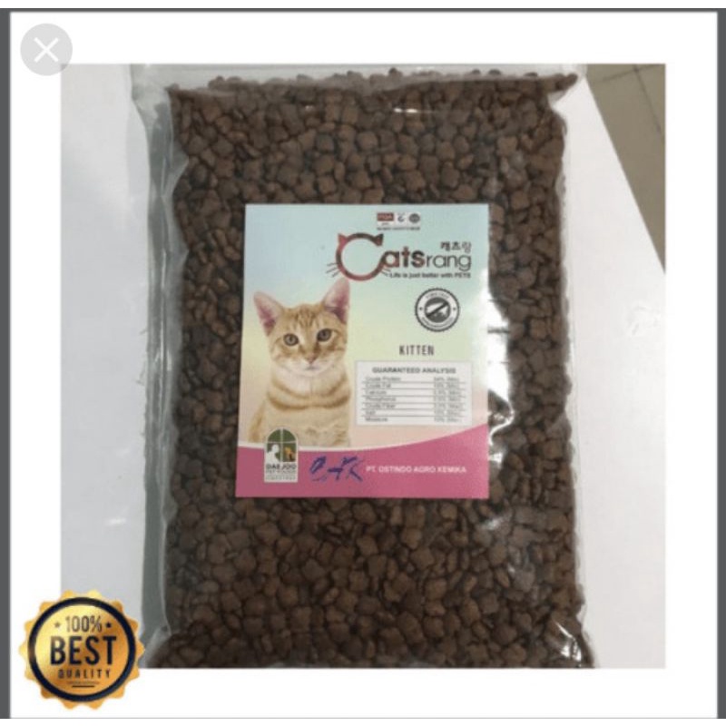 makanan kucing catsrang kitten kemasan 500 gram