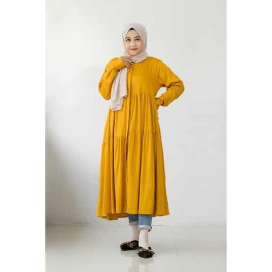 MIDI DRESS RAYON TWILL PREMIUM