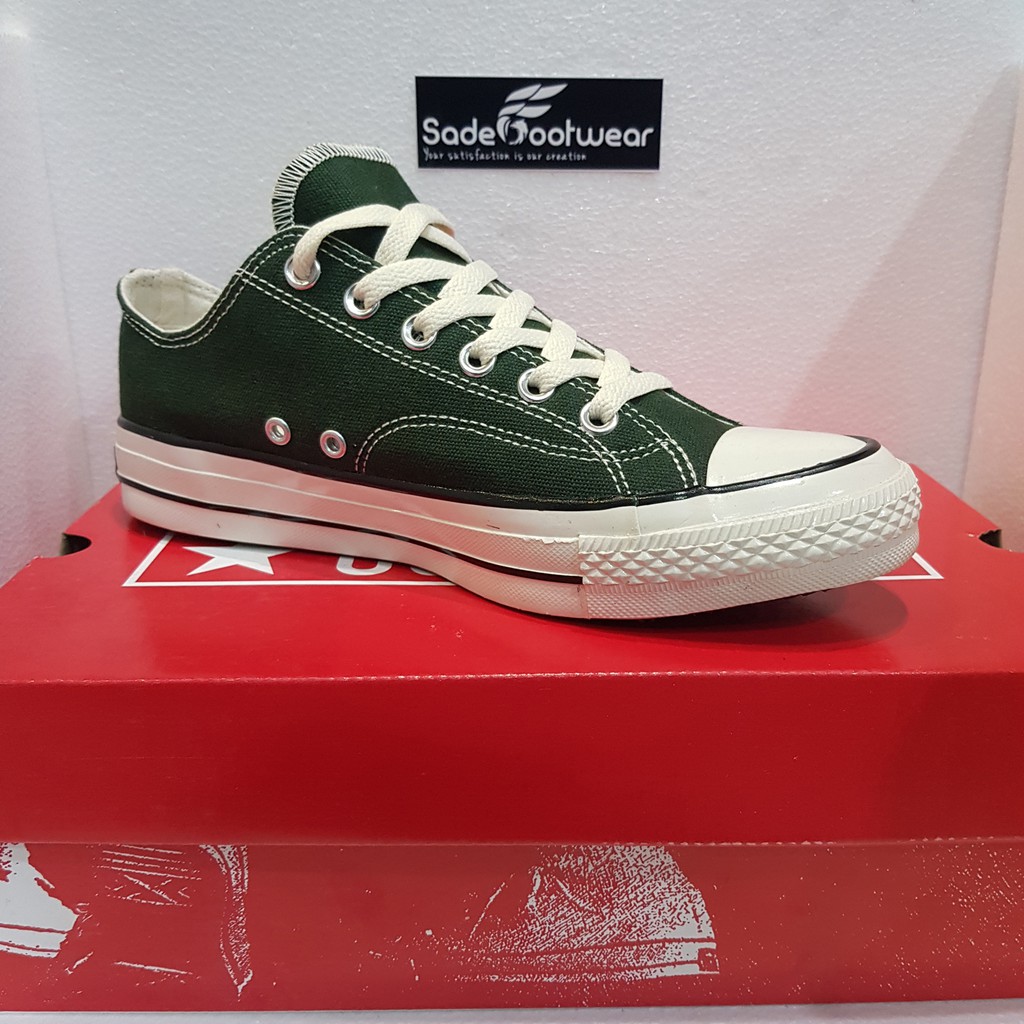 SEPATU CONVERSE 70S GREEN LOW / SEPATU CONVERSE 70S HIJAU / SEPATU ALLSTAR 70S MURAH