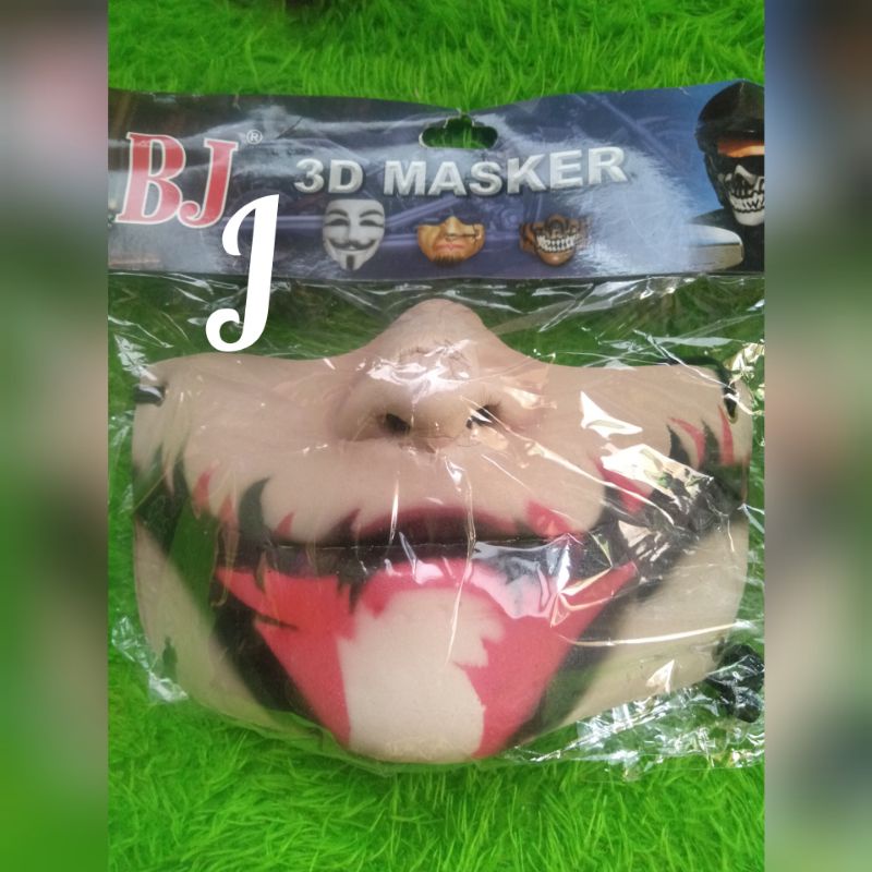 MASKER topeng 3D motif wajah