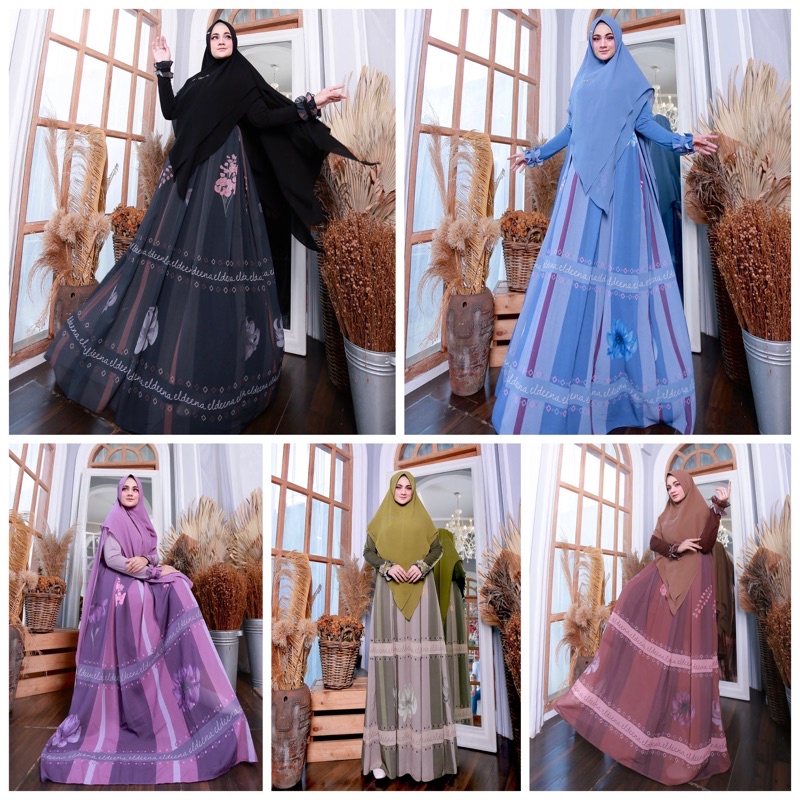 Serlota series by eldeena syari kanaya / gamis ceruty