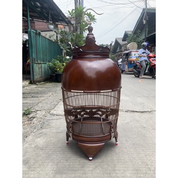 SANGKAR KANDANG PERKUTUT / KUTUT  JATI NATURAL JEPARA