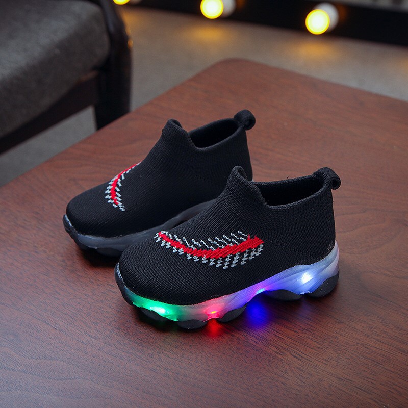 Sepatu  Anak Led Knit / Knit Shoes Led