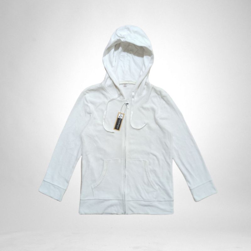Tsandangan Hoodie Second Original Uniqlo Woman putih